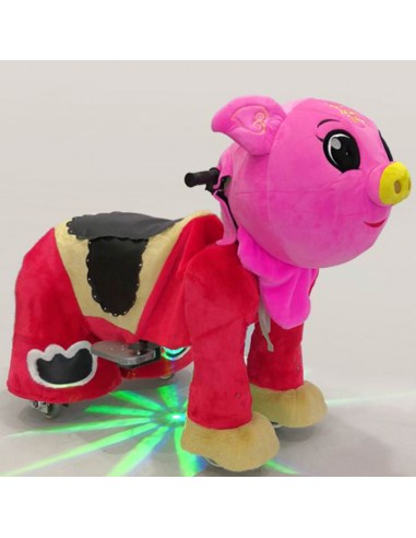 Roze Vark Pluche Elektrische Lopen... Roze Vark Pluche Elektrische Lopen...