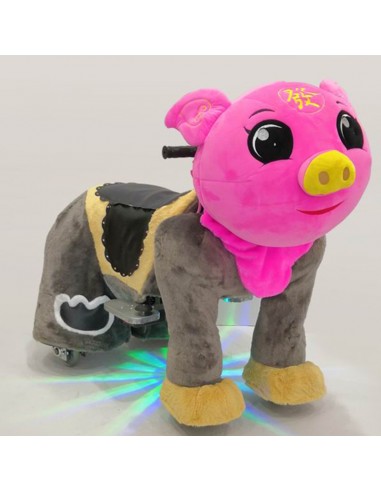 Roze Vark Pluche Elektrische Lopen... Roze Vark Pluche Elektrische Lopen...