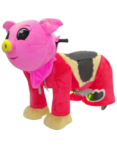 Roze Vark Pluche Elektrische Lopen... Roze Vark Pluche Elektrische Lopen...
