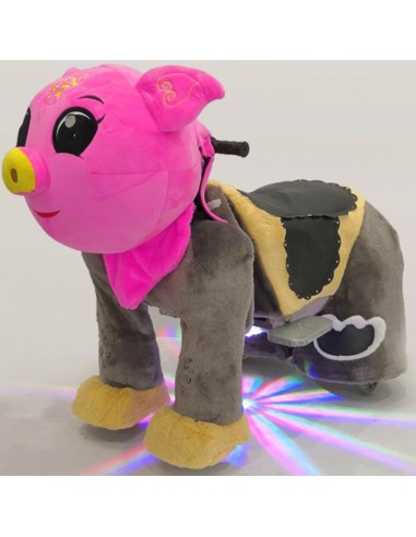 Roze Vark Pluche Elektrische Lopen... Roze Vark Pluche Elektrische Lopen...