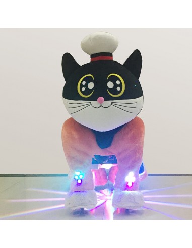 Cat with Captain Hat Plush Electric...