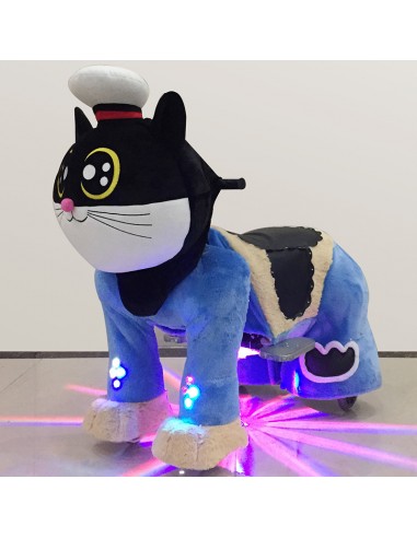 Cat with Captain Hat Plush Electric...