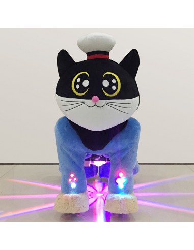Cat with Captain Hat Plush Electric...