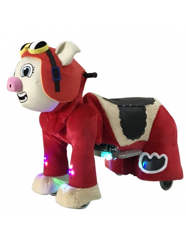 Pig Pilot Hat Plush Electric Walking...
