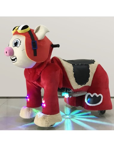 Pig Pilot Hat Plush Electric Walking...