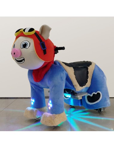 Pig Pilot Hat Plush Electric Walking...