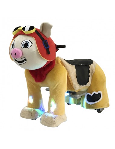 Pig Pilot Hat Plush Electric Walking...