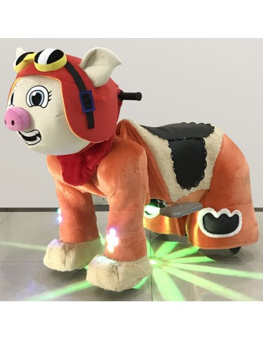 Pig Pilot Hat Plush Electric Walking...