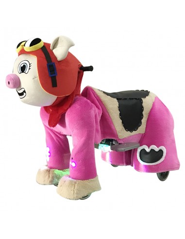 Pig Pilot Hat Plush Electric Walking...
