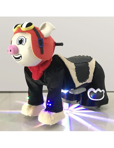 Pig Pilot Hat Plush Electric Walking...