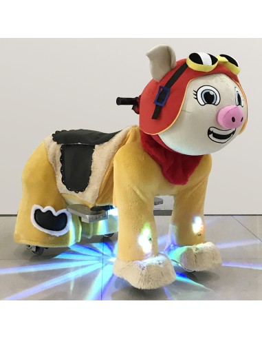 Pig Pilot Hat Plush Electric Walking...