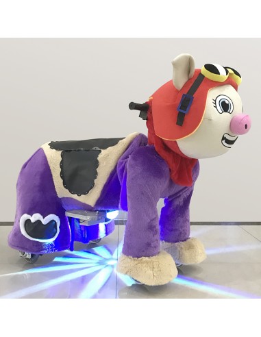 Pig Pilot Hat Plush Electric Walking...