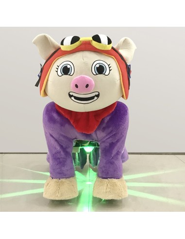 Pig Pilot Hat Plush Electric Walking...