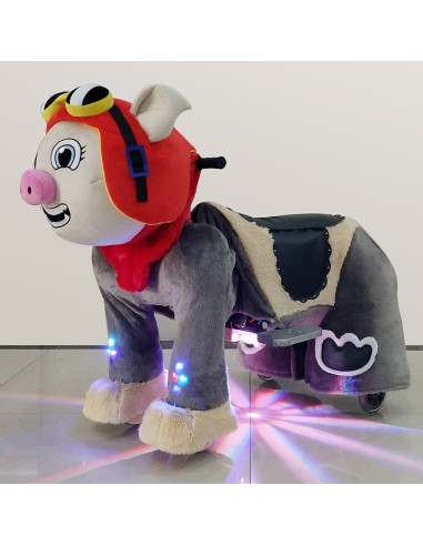 Pig Pilot Hat Plush Electric Walking...