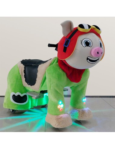 Pig Pilot Hat Plush Electric Walking...
