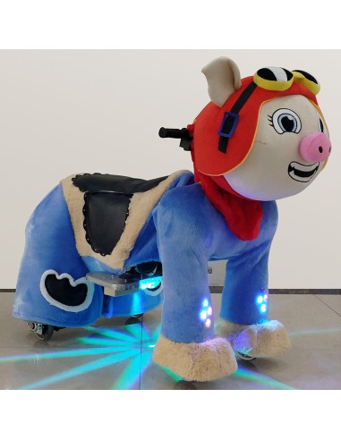 Pig Pilot Hat Plush Electric Walking...