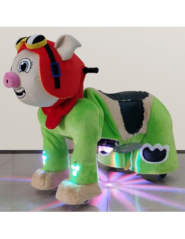Pig Pilot Hat Plush Electric Walking...