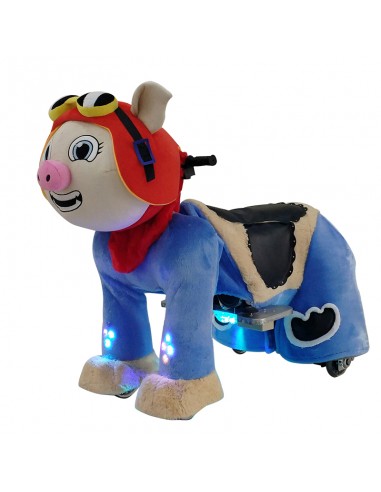 Pig Pilot Hat Plush Electric Walking...