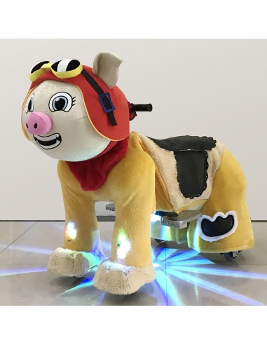 Pig Pilot Hat Plush Electric Walking...
