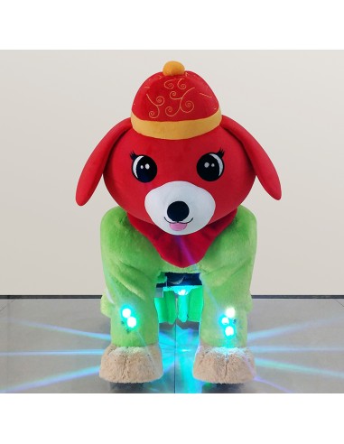 Red Festive Dog Plush Electric...