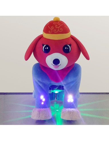 Red Festive Dog Plush Electric...