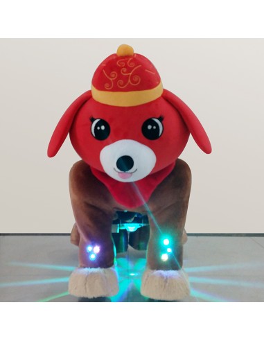 Red Festive Dog Plush Electric...