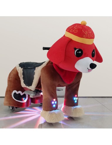Red Festive Dog Plush Electric...