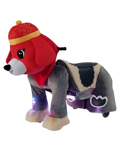 Red Festive Dog Plush Electric...