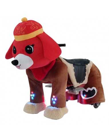 Red Festive Dog Plush Electric...