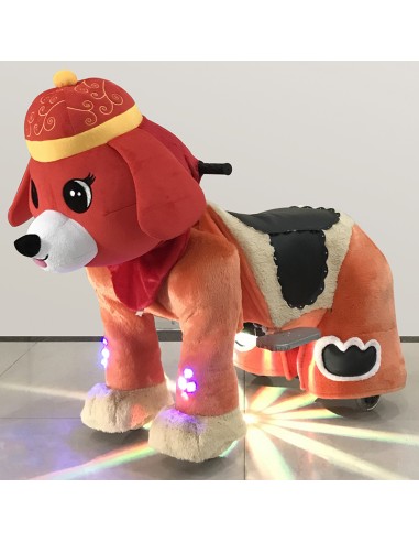 Red Festive Dog Plush Electric...