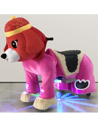 Red Festive Dog Plush Electric...