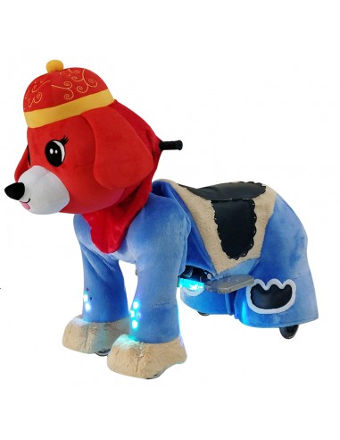 Red Festive Dog Plush Electric...