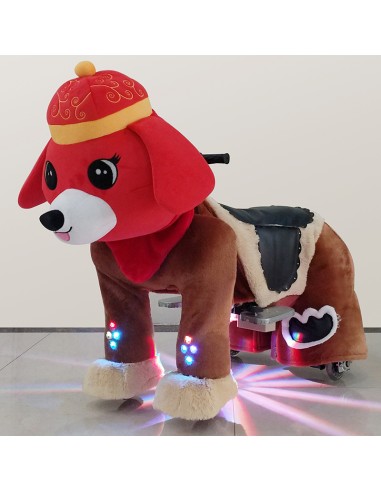 Red Festive Dog Plush Electric...
