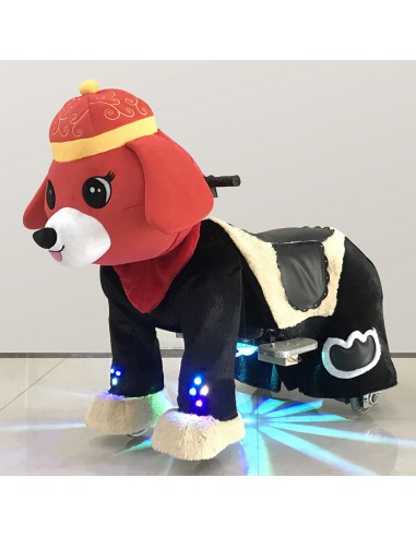 Red Festive Dog Plush Electric...