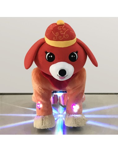Red Festive Dog Plush Electric...
