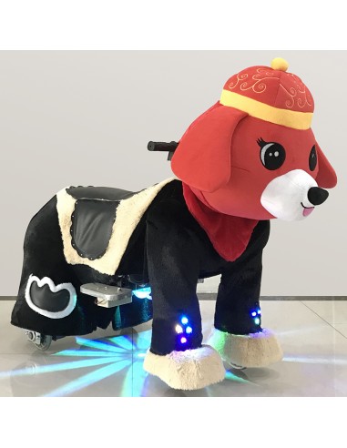 Red Festive Dog Plush Electric...