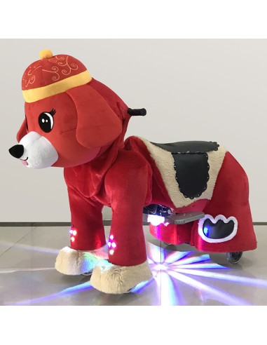 Red Festive Dog Plush Electric...