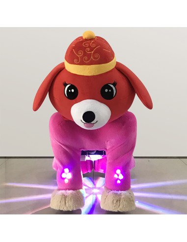 Red Festive Dog Plush Electric...
