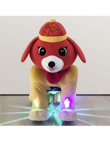 Red Festive Dog Plush Electric...