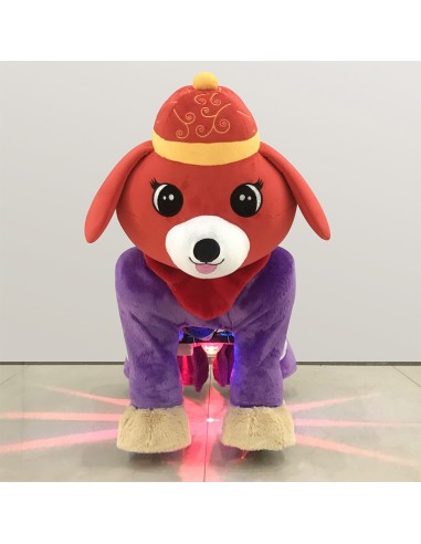 Red Festive Dog Plush Electric...