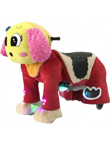 Gele en roze Hond Puppy Pluche... Gele en roze Hond Puppy Pluche...