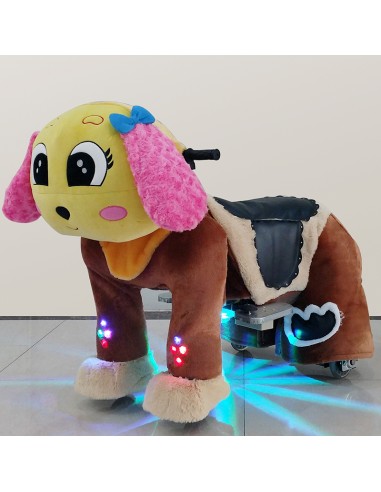 Gele en roze Hond Puppy Pluche... Gele en roze Hond Puppy Pluche...