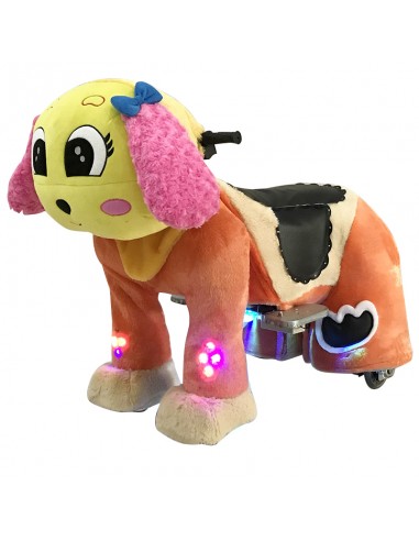 Gele en roze Hond Puppy Pluche... Gele en roze Hond Puppy Pluche...