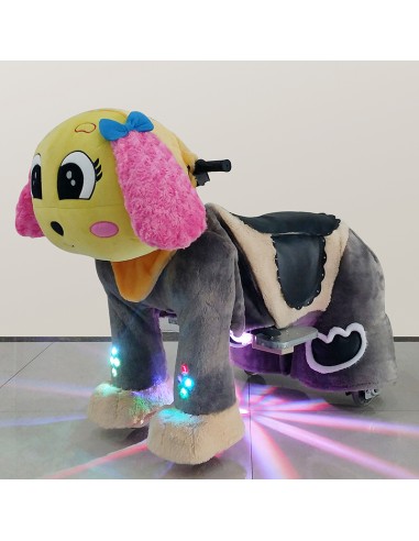 Gele en roze Hond Puppy Pluche... Gele en roze Hond Puppy Pluche...