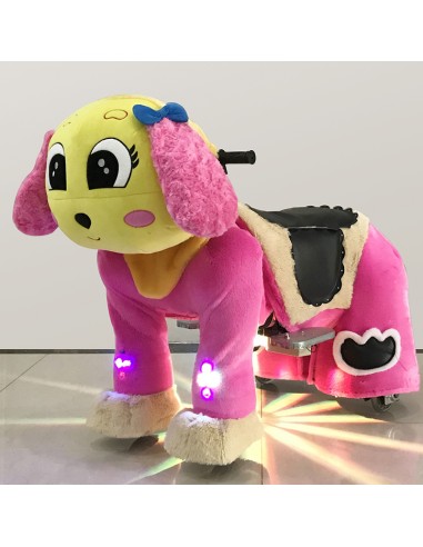 Gele en roze Hond Puppy Pluche... Gele en roze Hond Puppy Pluche...