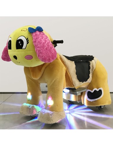 Gele en roze Hond Puppy Pluche... Gele en roze Hond Puppy Pluche...