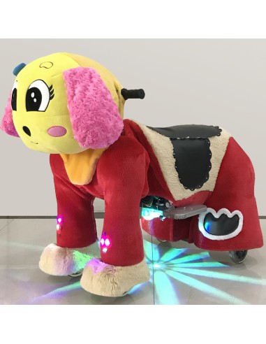 Gele en roze Hond Puppy Pluche... Gele en roze Hond Puppy Pluche...