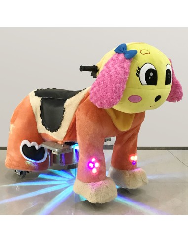 Gele en roze Hond Puppy Pluche... Gele en roze Hond Puppy Pluche...