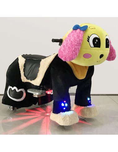 Gele en roze Hond Puppy Pluche... Gele en roze Hond Puppy Pluche...