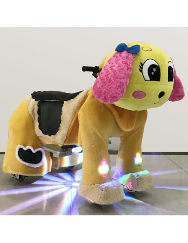 Gele en roze Hond Puppy Pluche... Gele en roze Hond Puppy Pluche...